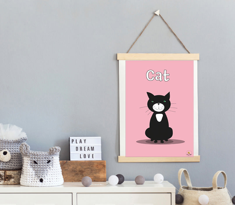 Cute Cat - Children's Wall Art