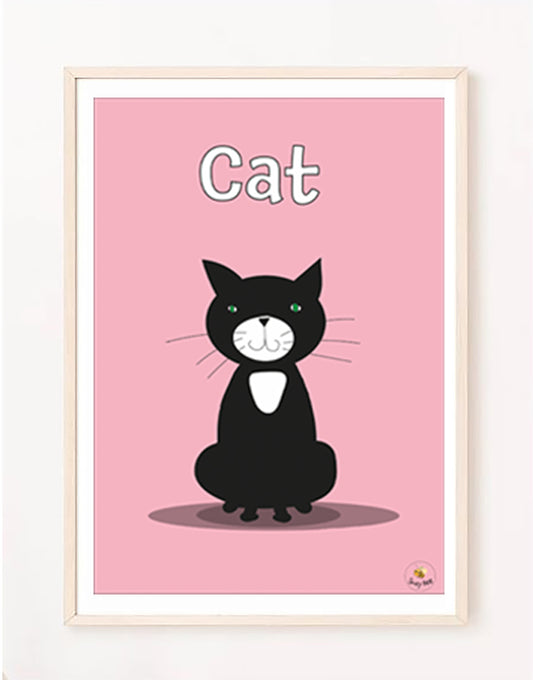 Cute Cat - Children's Wall Art