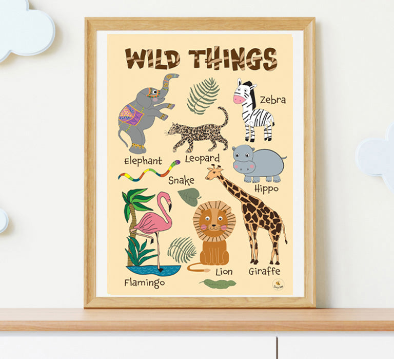 Wild Things - Jungle Animal Wall Art