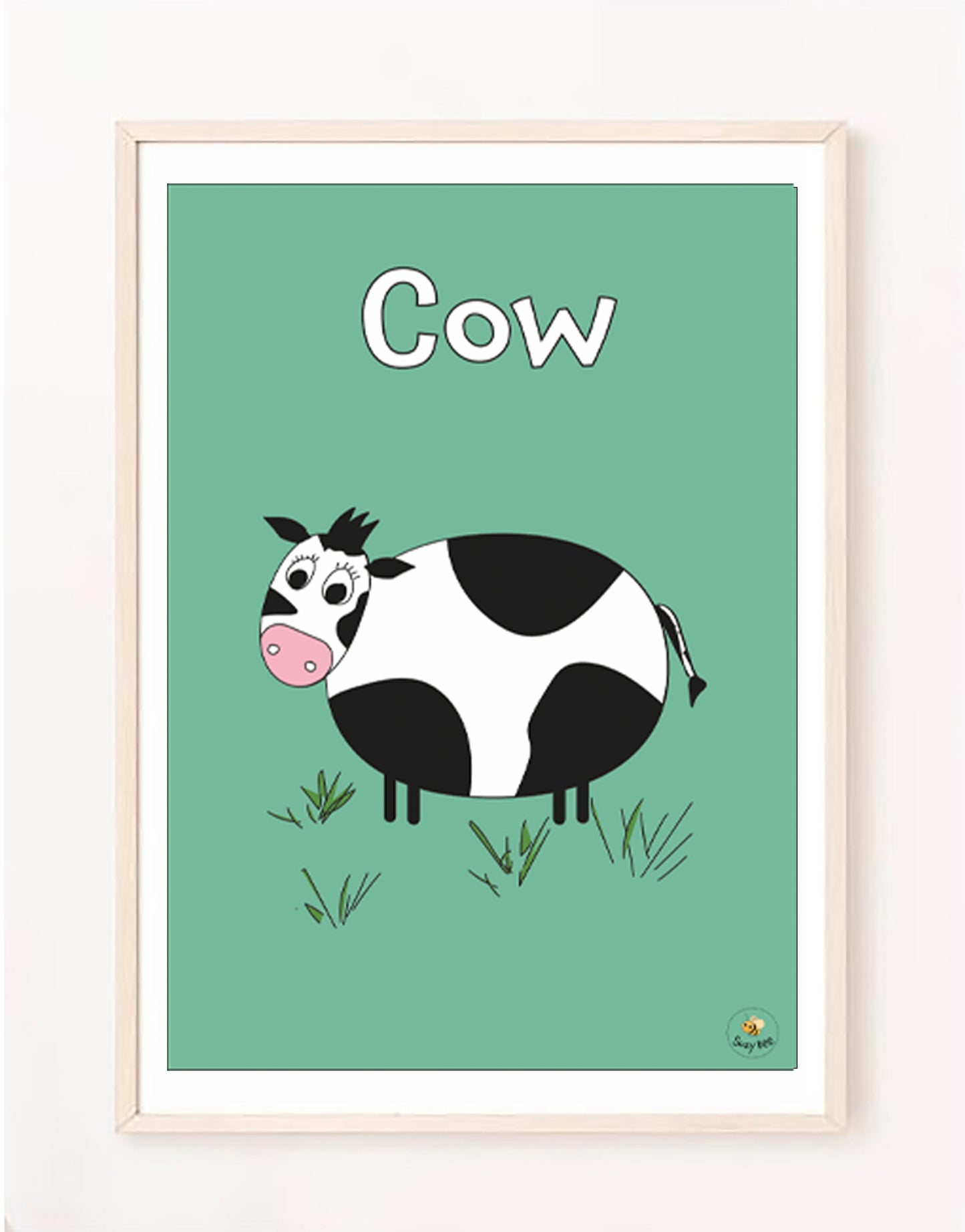 Cute Cow- Children's Wall Art
