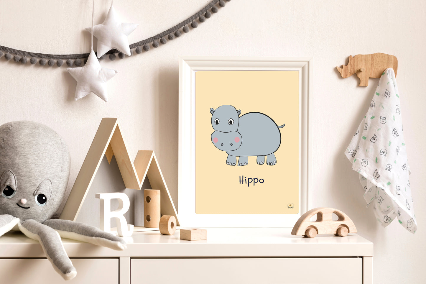 Hippo - Children's Wall Art