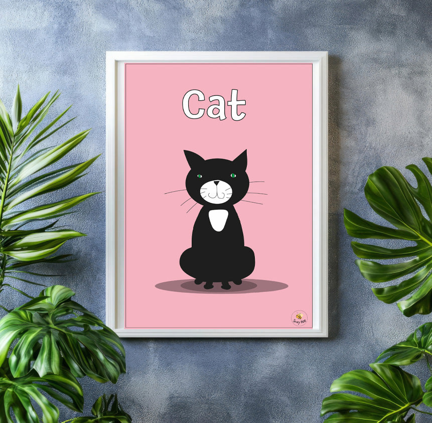 Cute Cat - Children's Wall Art