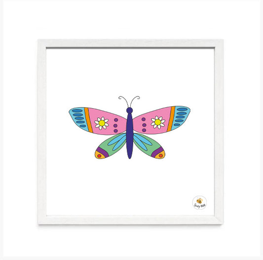 Butterfly - Daisy Wings- Children's Wall Art
