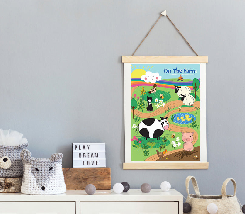 On the Farm- Children's Wall Art