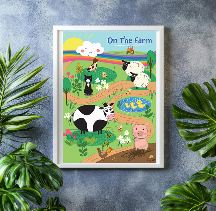 On the Farm- Children's Wall Art