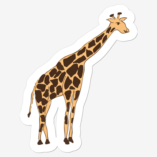 Giraffe Vinyl Sticker - Jungle Animals
