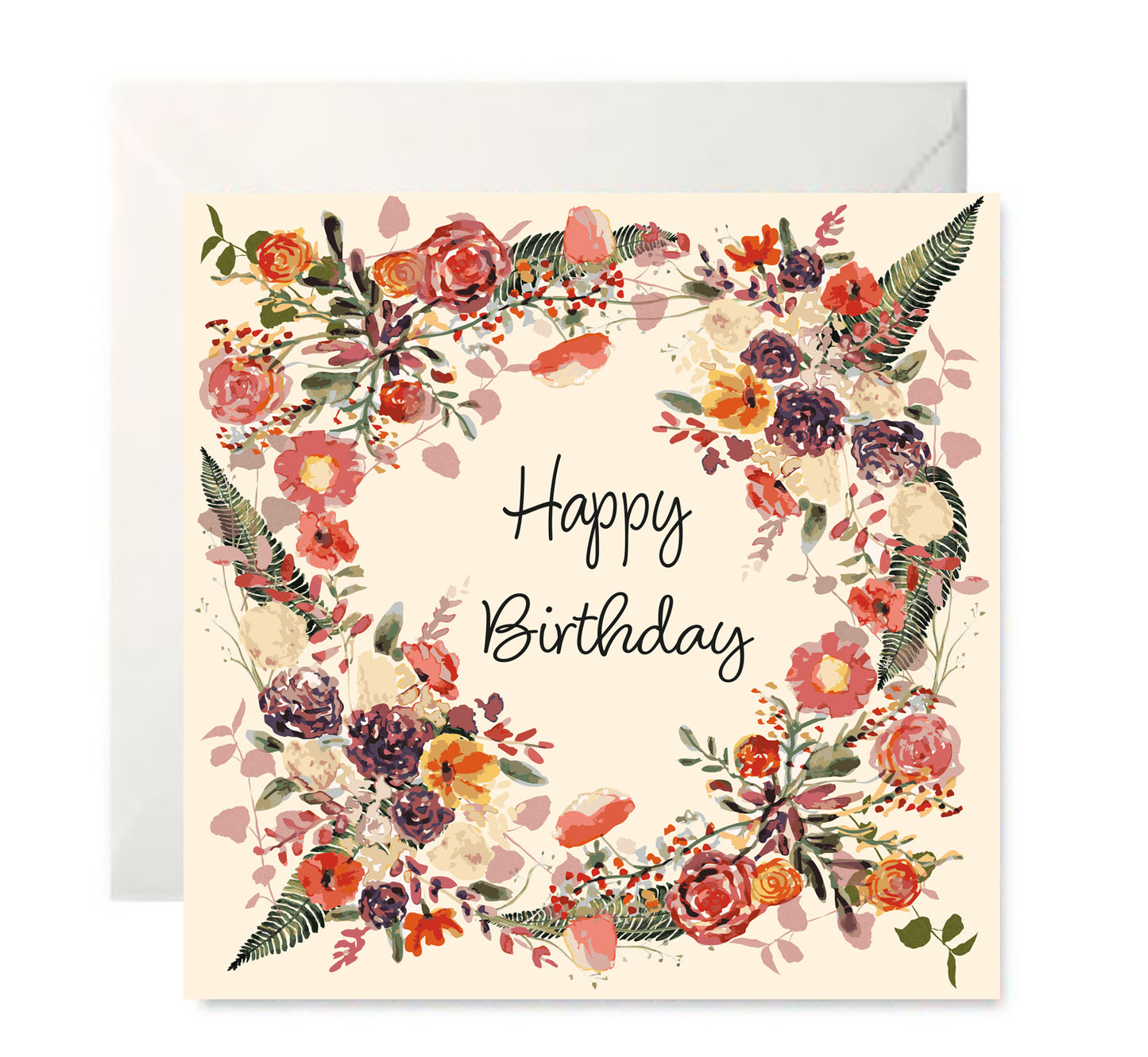 Harvest -Vintage - Happy Birthday Card