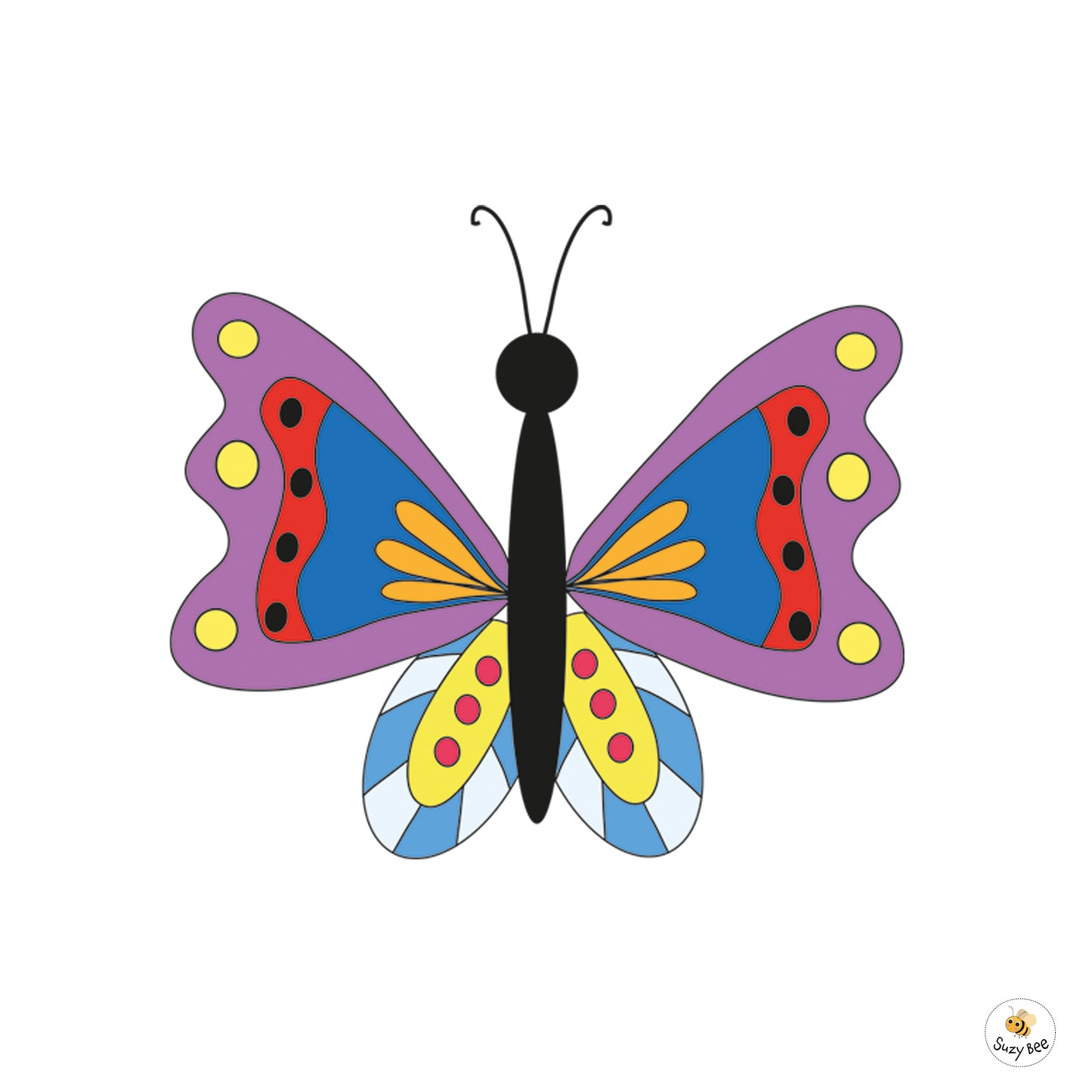 Butterfly - Dramatic Print- Children's Wall Art