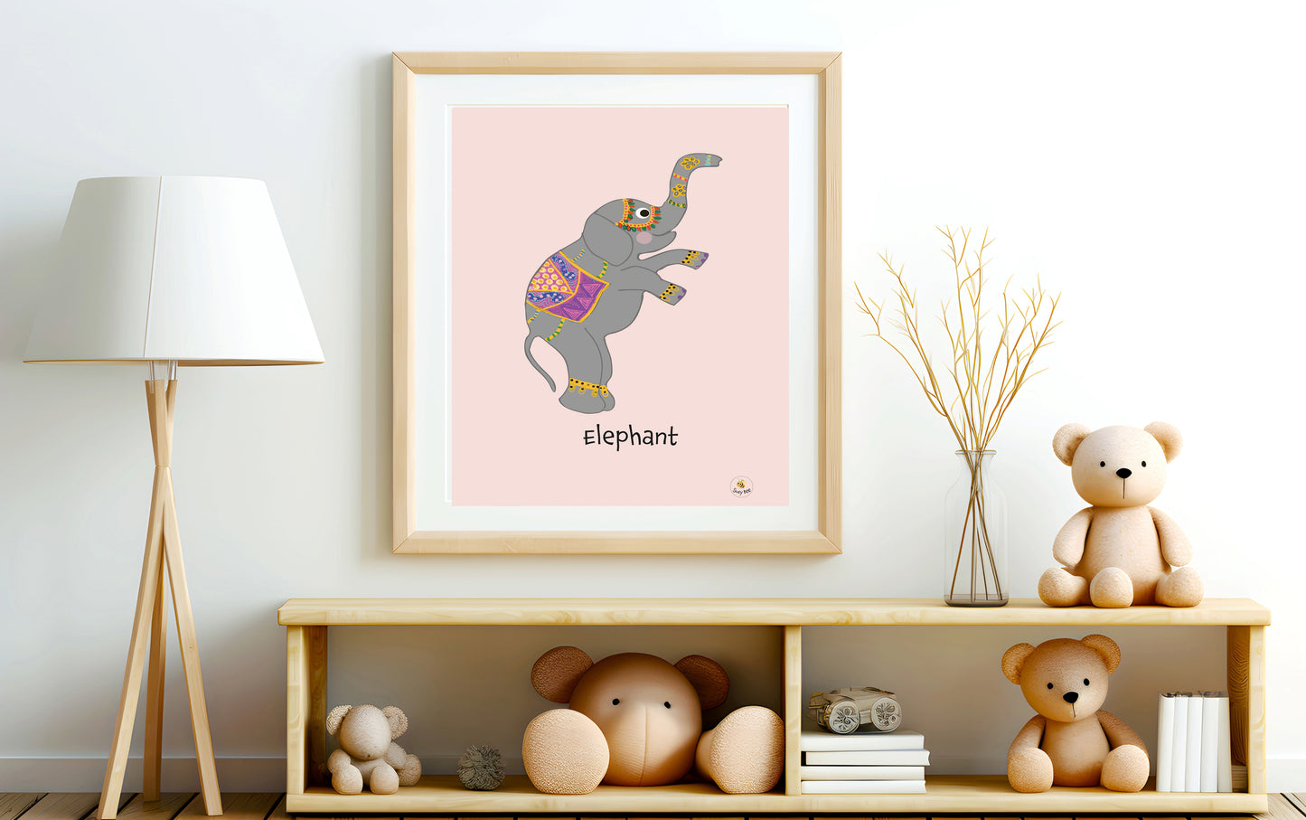 Ellie the Elephant - Children's Wall Art