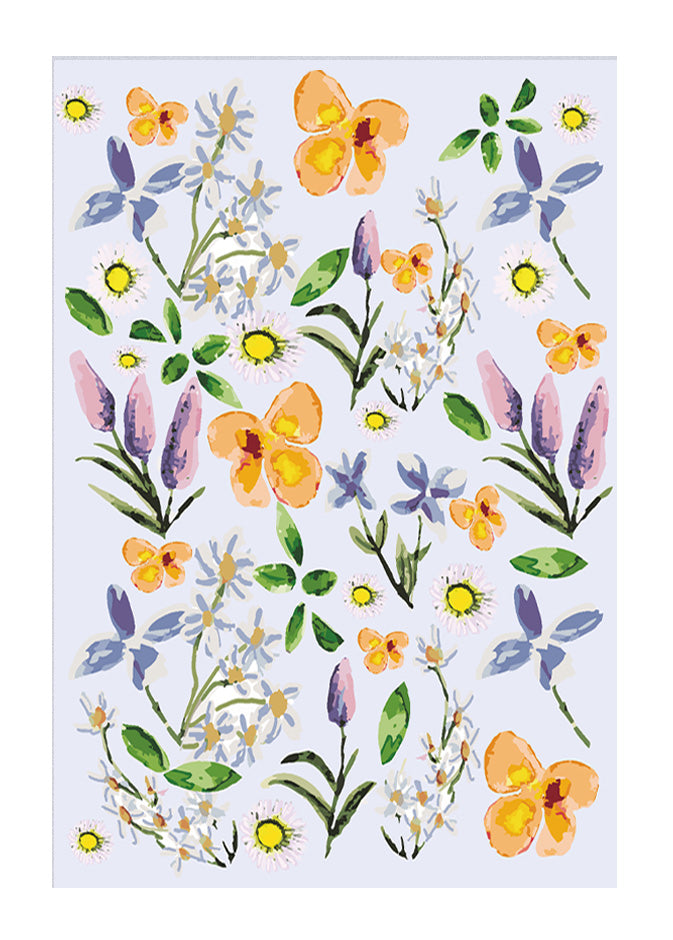 Buddleia & Daisy - Watercolour Art Print