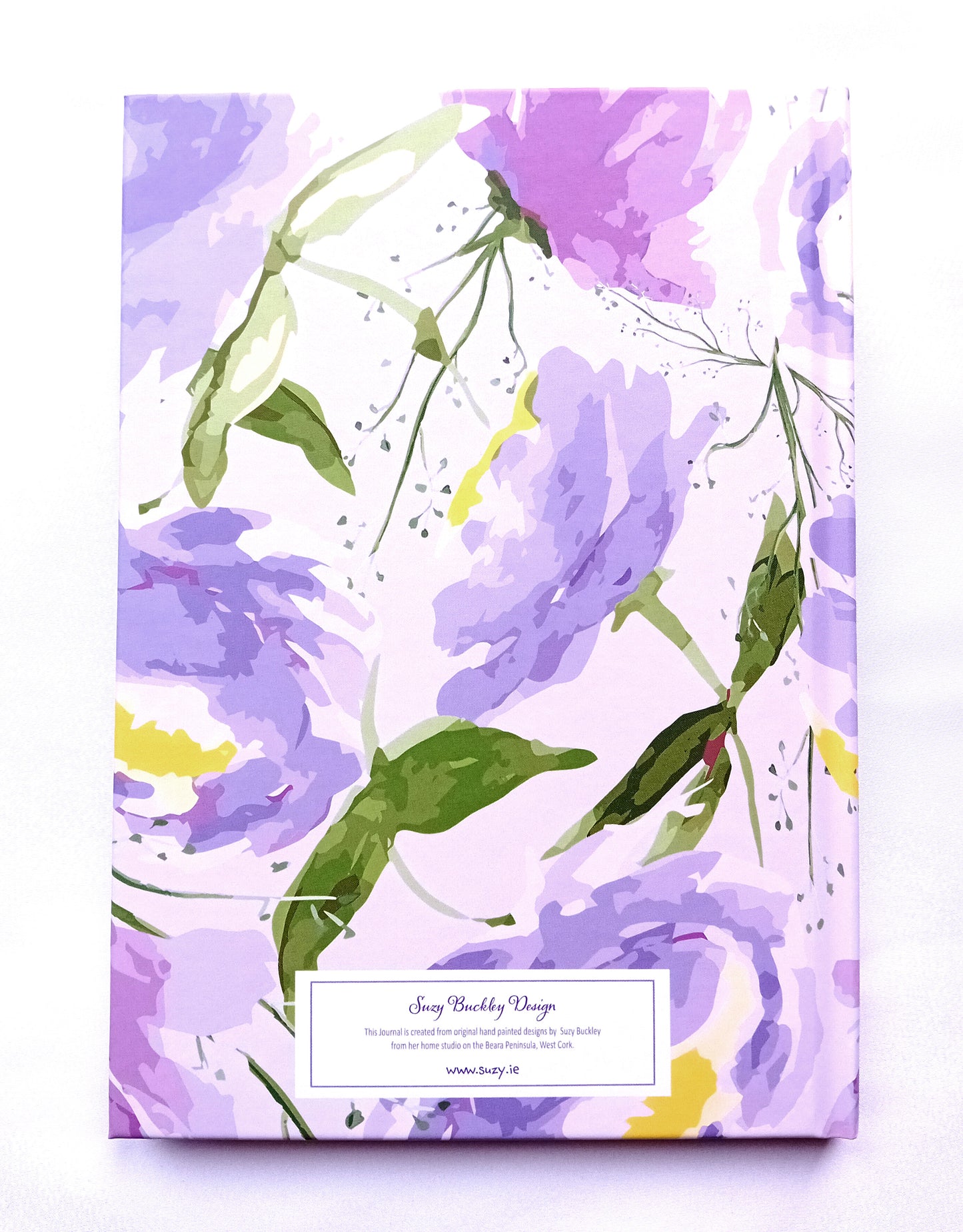 Purple Peony A5 Hardback Journal | Original Botanical Art Pattern