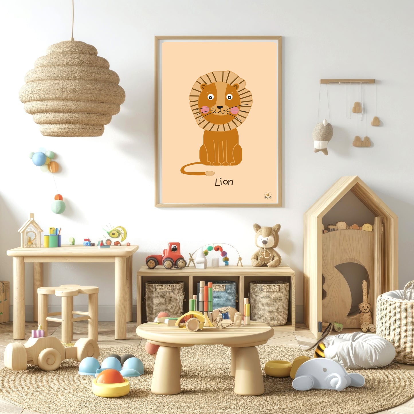 Cute Lion - Children's Wall Art