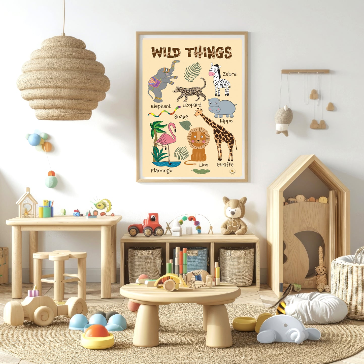 Wild Things - Jungle Animal Wall Art
