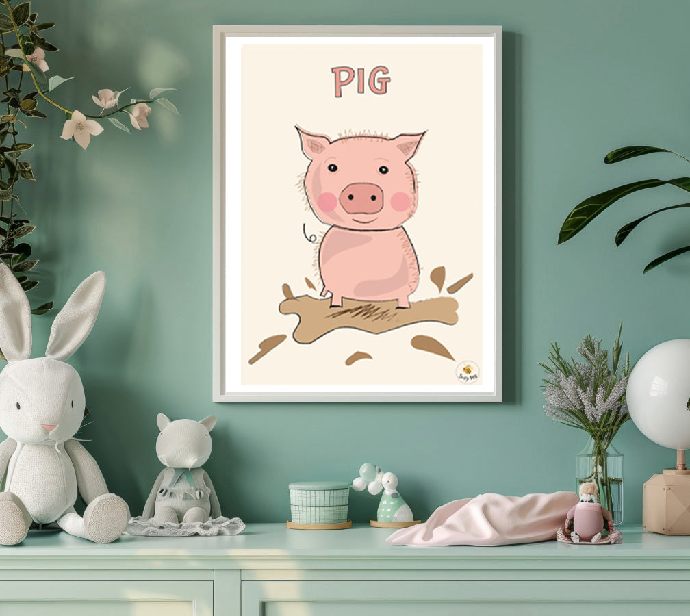 Percy Pig - Children's Wall Art
