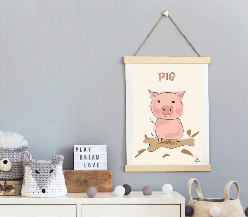 Percy Pig - Children's Wall Art