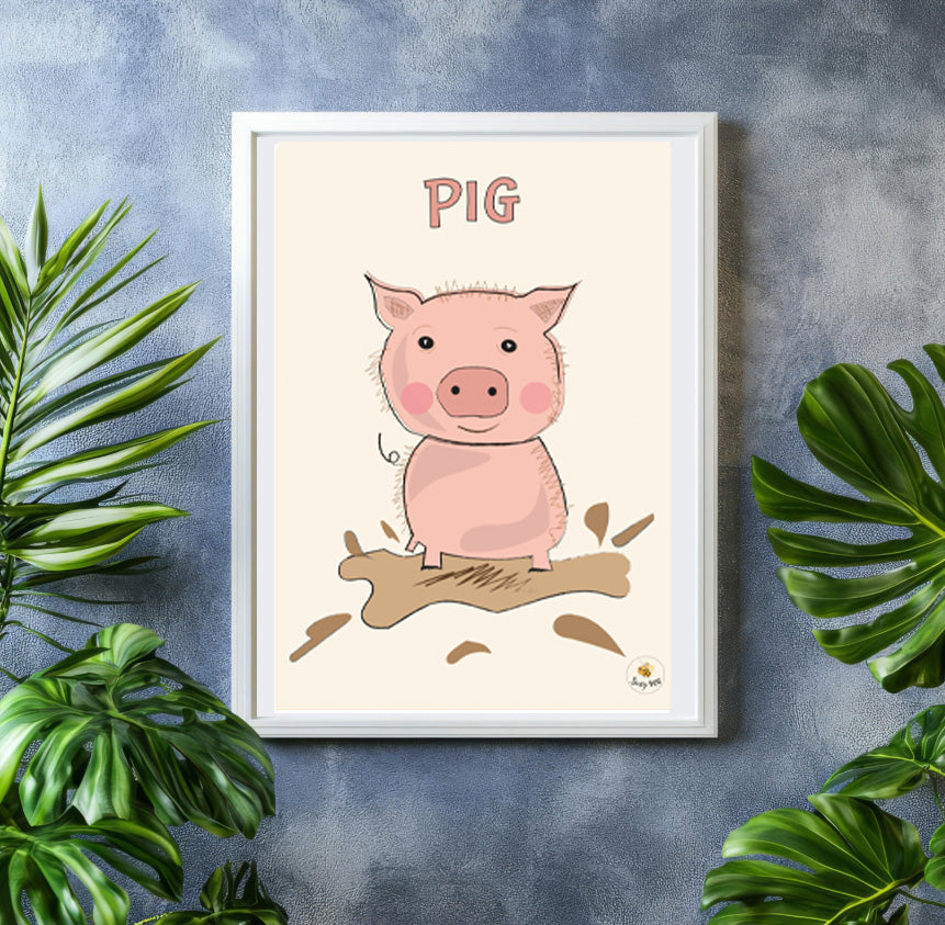 Percy Pig - Children's Wall Art