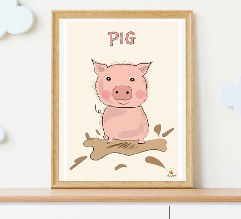 Percy Pig - Children's Wall Art