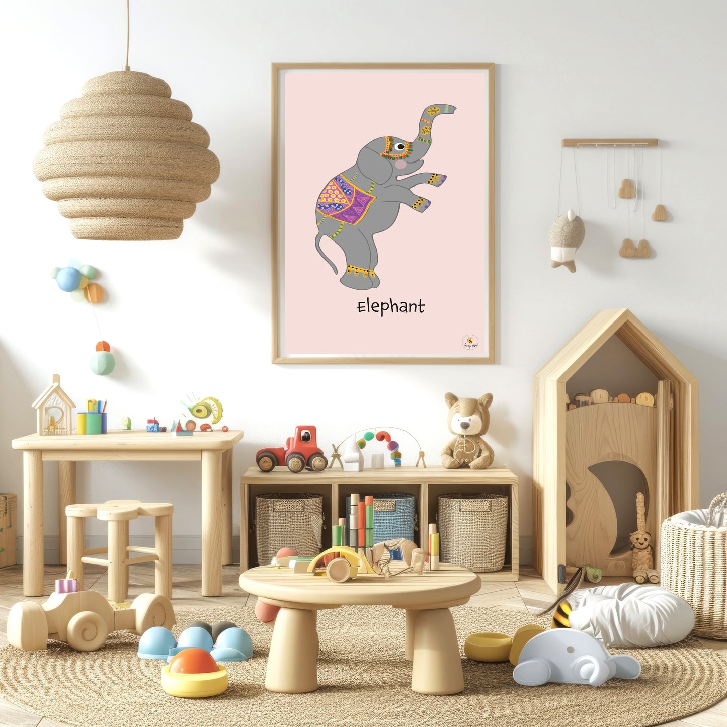 Ellie the Elephant - Children's Wall Art