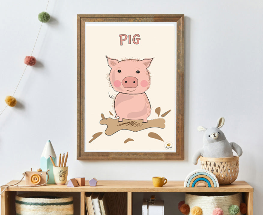 Percy Pig - Children's Wall Art