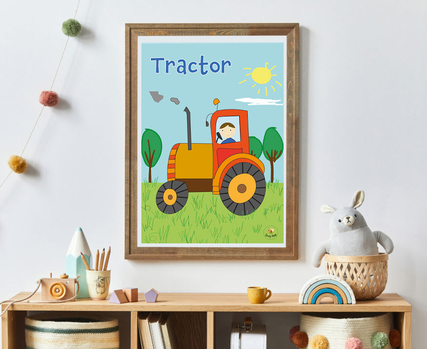 Tractor - Children's Wall Art