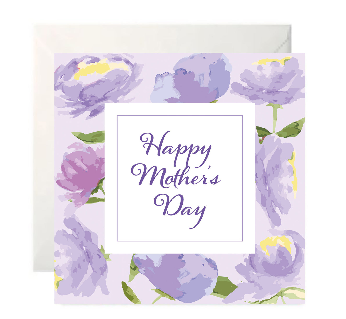 Purple Peonies Mother’s Day Card