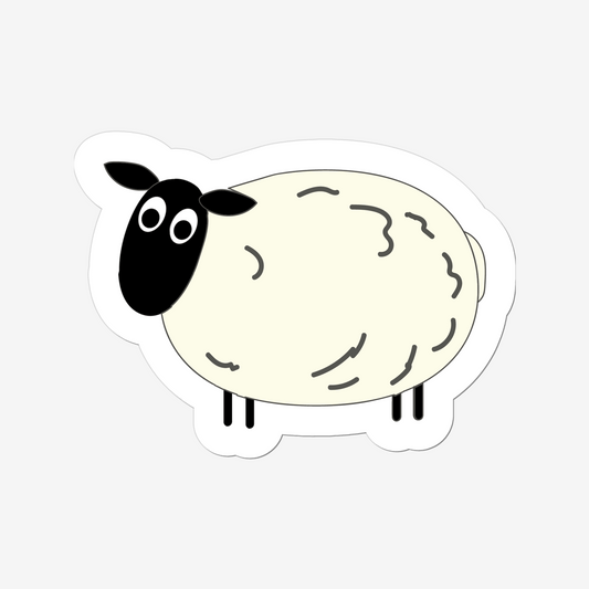 Cute Sheep Vinyl Sticker