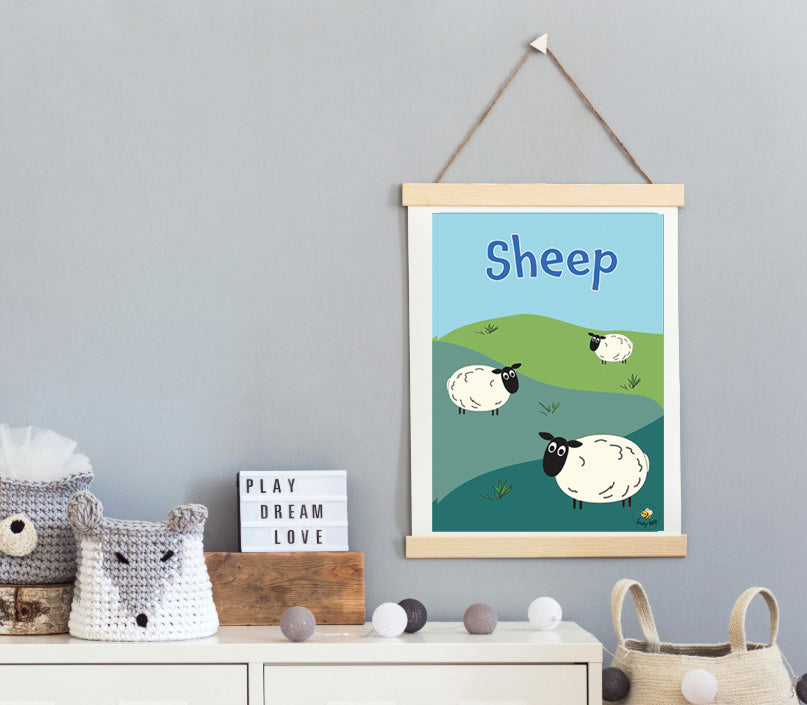 Sheep - Children's Wall Art