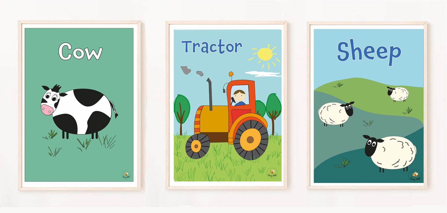 Tractor - Children's Wall Art