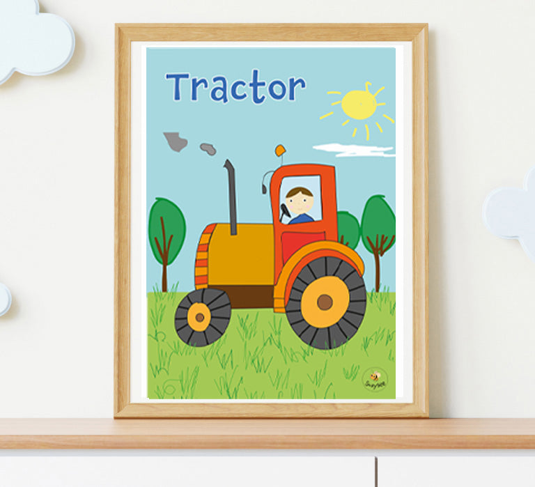 Tractor - Children's Wall Art