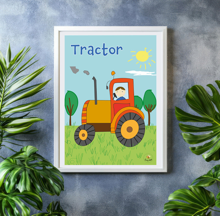 Tractor - Children's Wall Art
