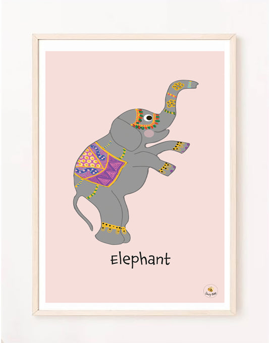 Ellie the Elephant - Children's Wall Art
