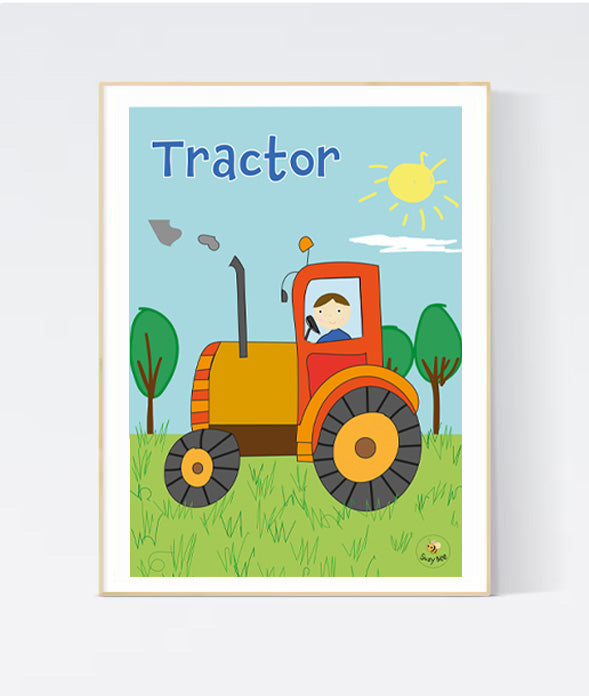 Tractor - Children's Wall Art