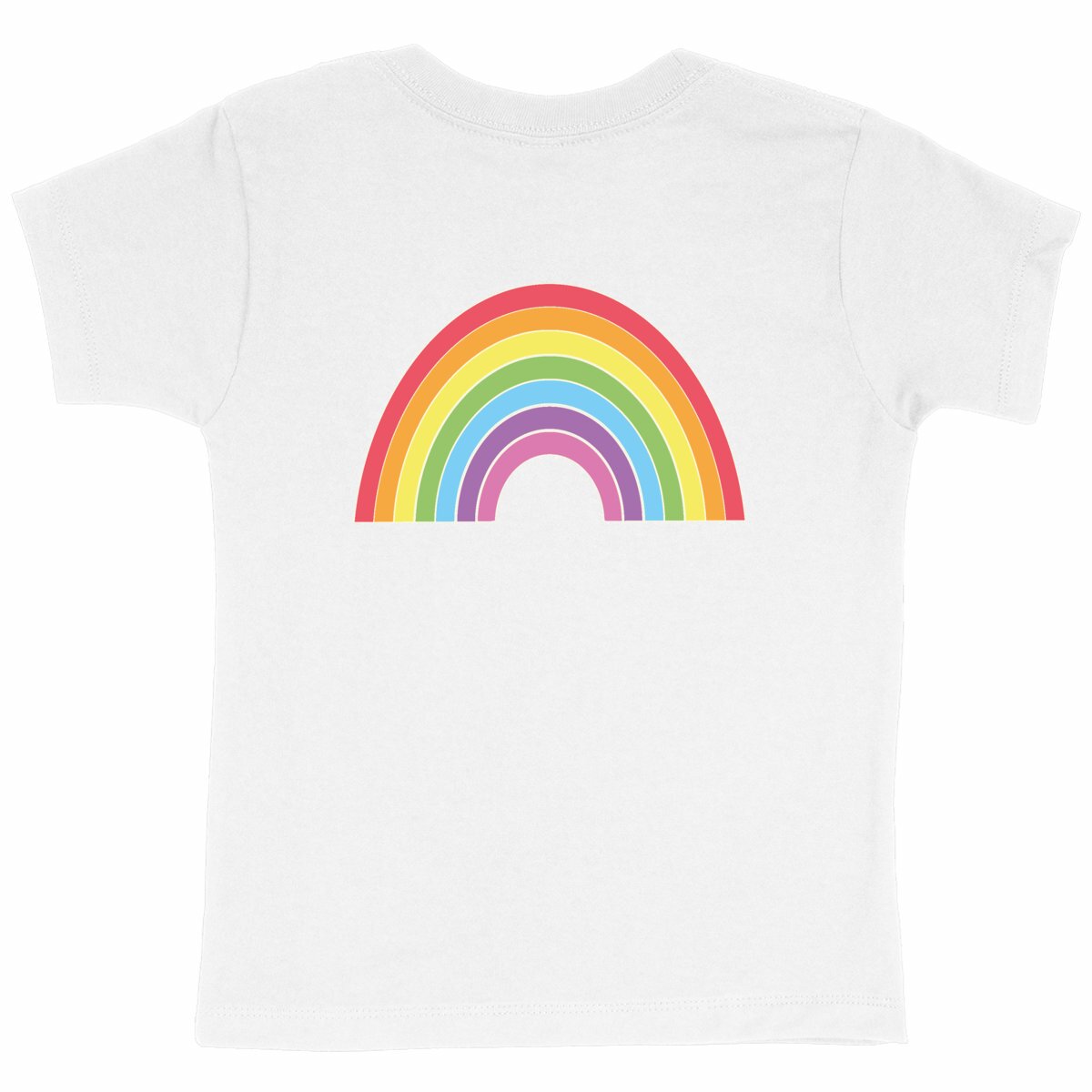 Rainbow Tee - back_white