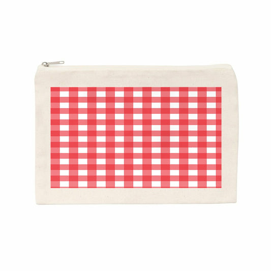 Accessories Pouch - Red Gingham - front_natural