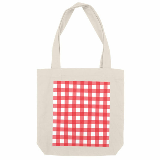Totebag - Red Gingham  - front_natural