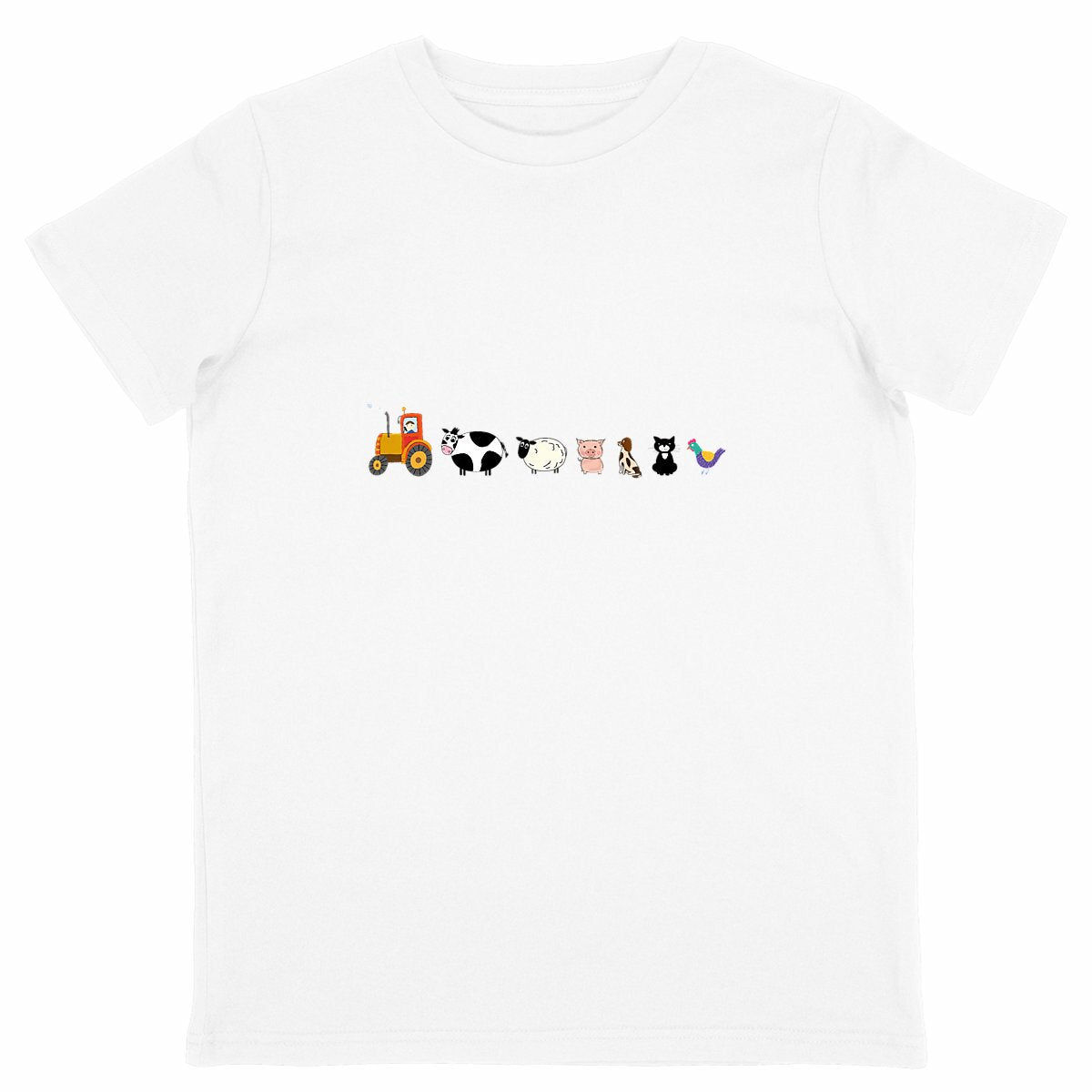 Farmyard Friends - Kids T-shirt - front_white