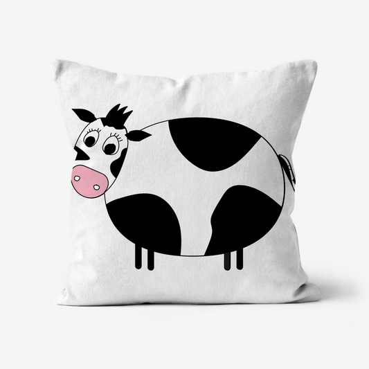 Cow on White Cushion