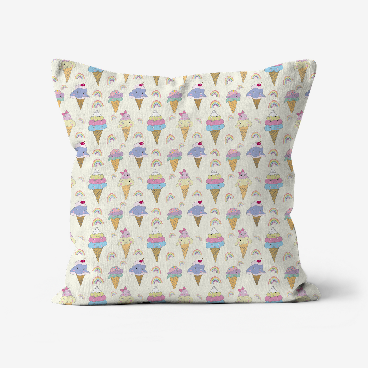 Ice cream pattern cushion