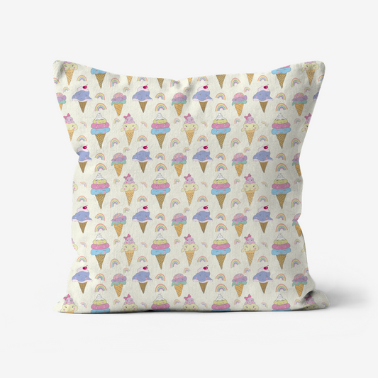 Ice cream pattern cushion