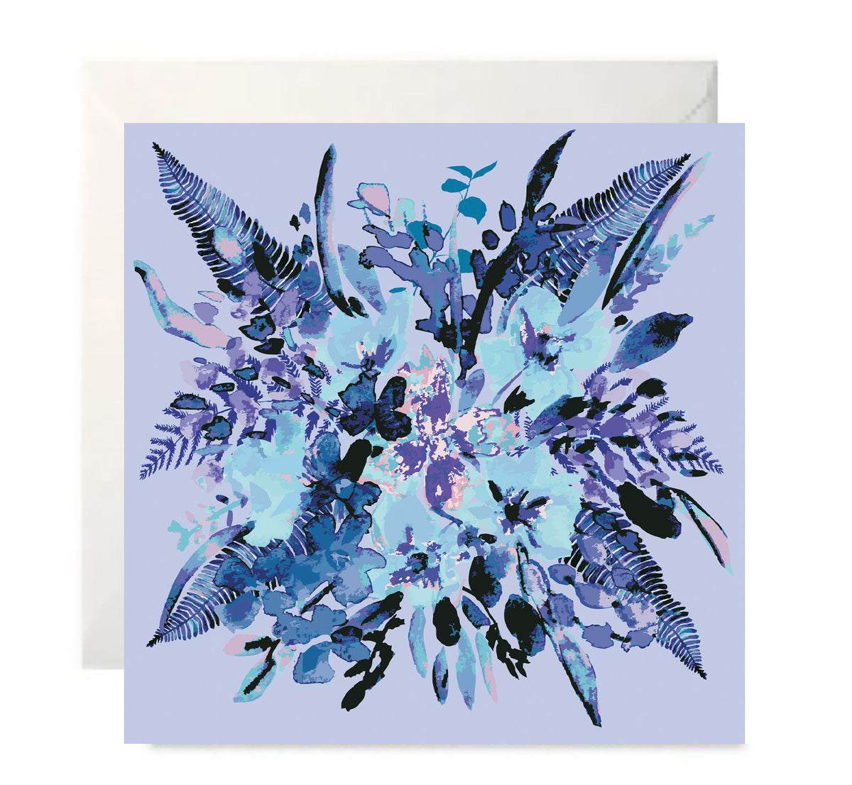Abundance Blue- Botanical Inspired Greeting Card