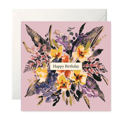 Abundance Birthday Card Set - Five Unique, Hand- Painted Designs