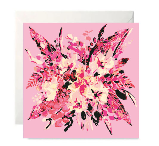 Abundance Pink- Botanical Inspired Greeting Card