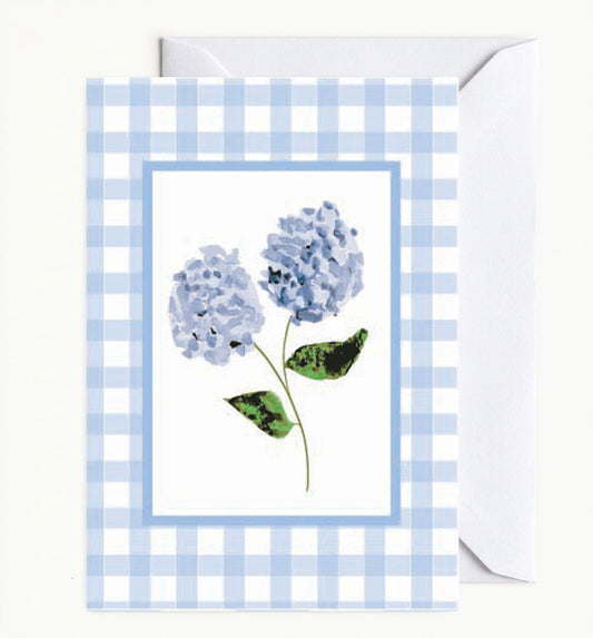 Blue Gingham Floral A6 Card Pack (Set of 6) – Heirloom Collection