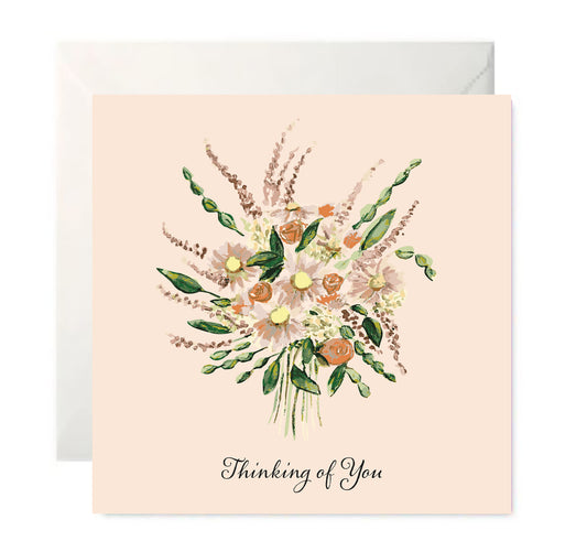 Daisy Bouquet I - Thinking of You - Sentiment Card
