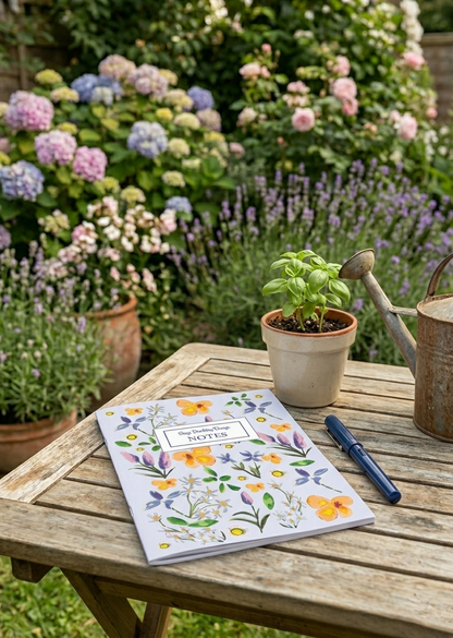 Buddleia & Daisy - Notebook A5