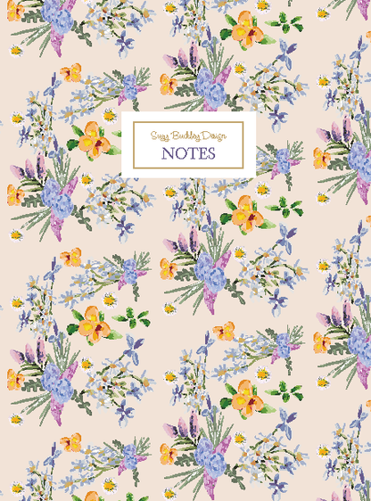 Hydrangea Pattern - Notebook A5