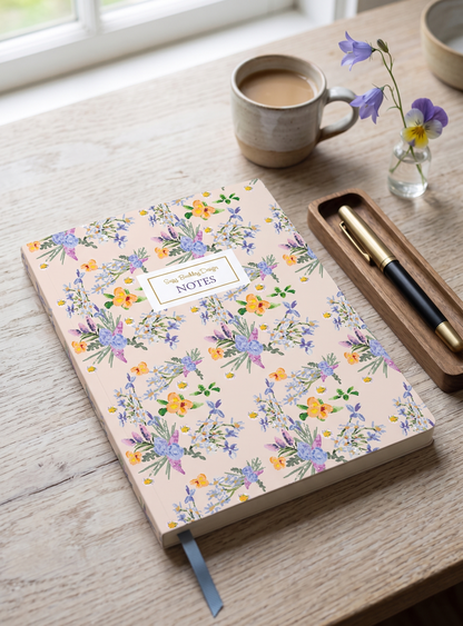 Hydrangea Pattern - Notebook A5