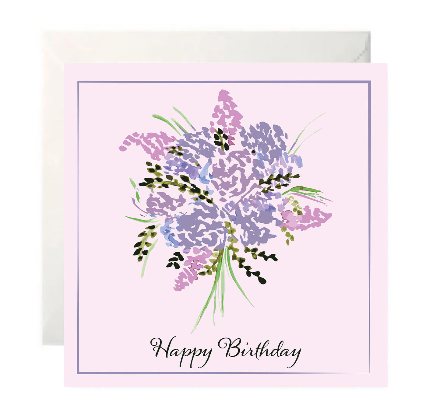 Hydrangea Bouquet - Birthday Card