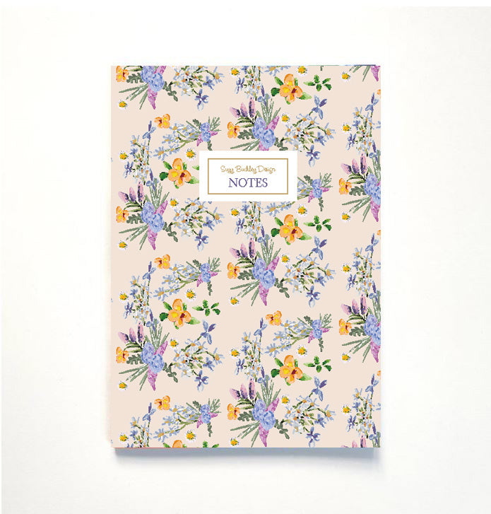 Hydrangea Pattern - Notebook A5