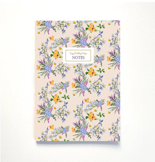 Hydrangea Pattern - Notebook A5